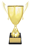 Gold Cup Trophy with engraveable plaque